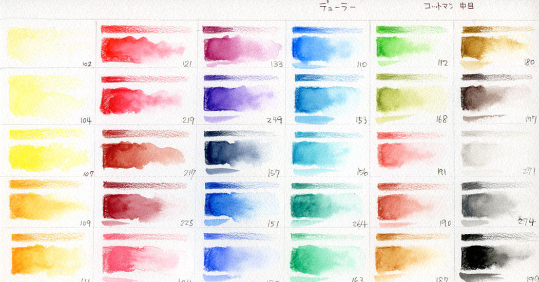 Transparent Watercolor Samples