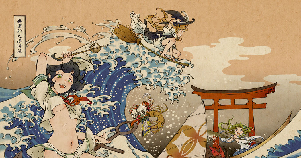 True Japanese art! Ukiyoe-style Illustrations