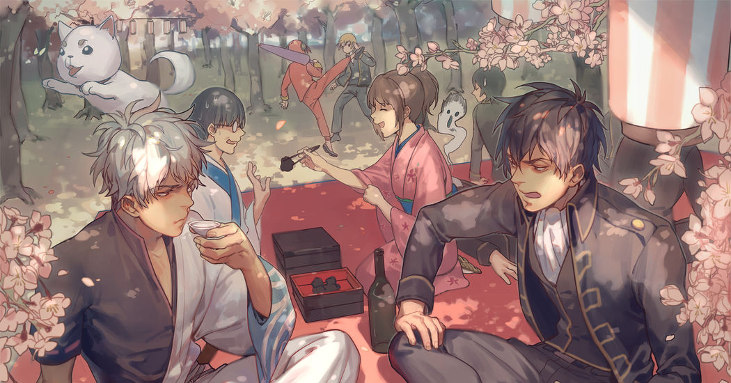 Blossoms for the sons of Japan. Cherry Blossom and Guys