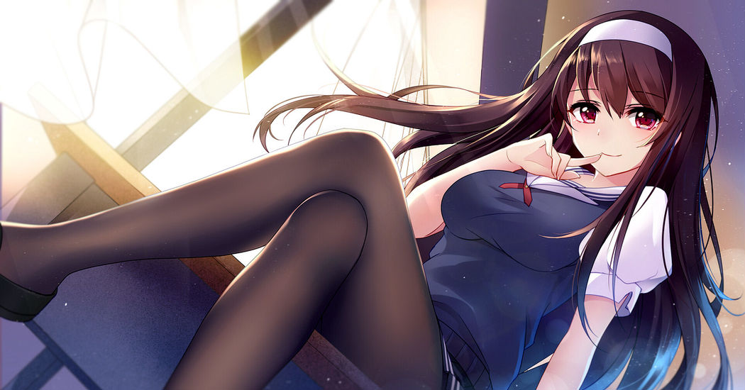 Fall down before these beautiful legs♡ "Crossed legs in tights" Drawings