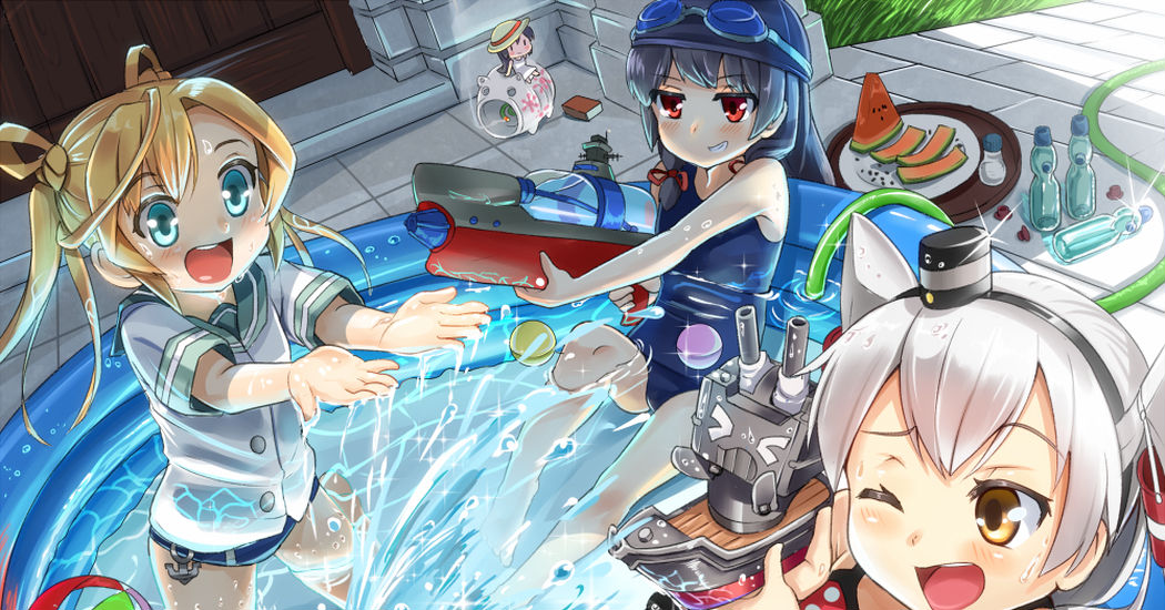Inflatable swimming pools!