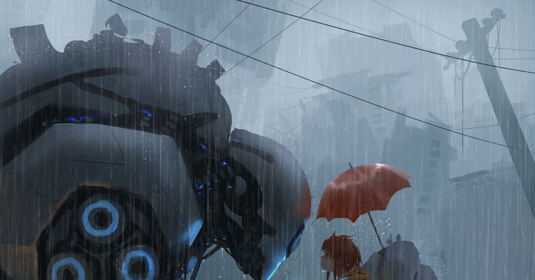 Do you have a heart? Illustrations of Robots and Humans