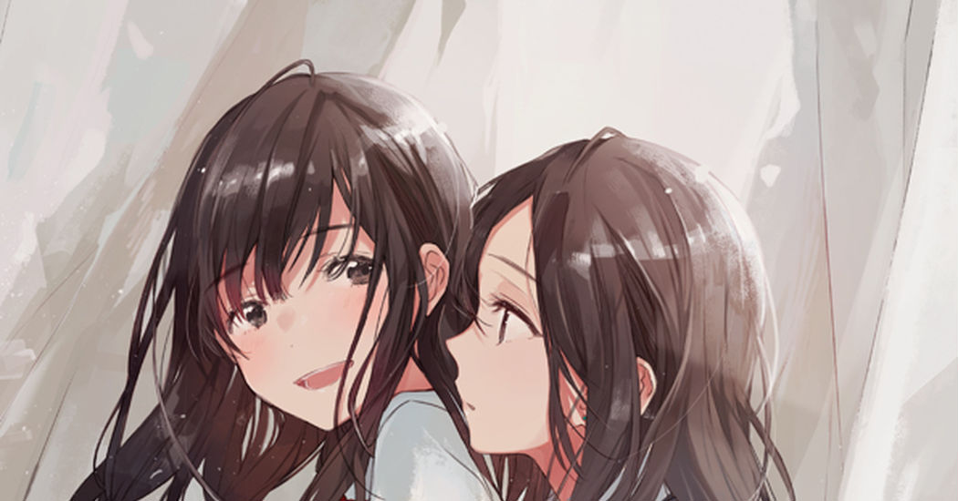 A secret love. Yuri Schoolgirl Couples