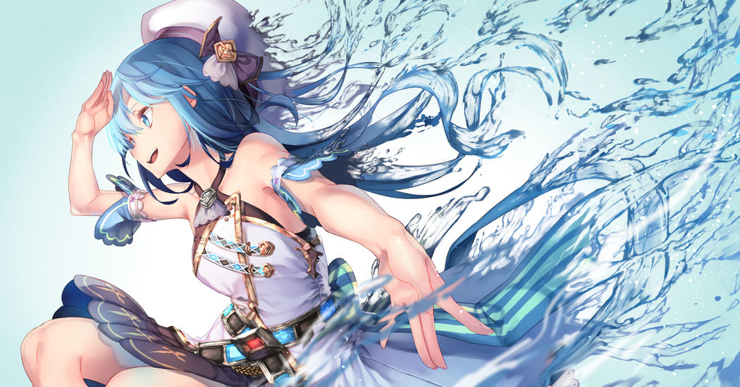 Running my fingers through your aqua hair. Blue-haired Girls