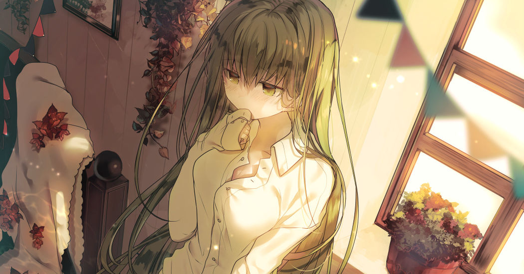 Drawings of Girls in Their Boyfriends' Clothes - Wearing more than just his shirts♡