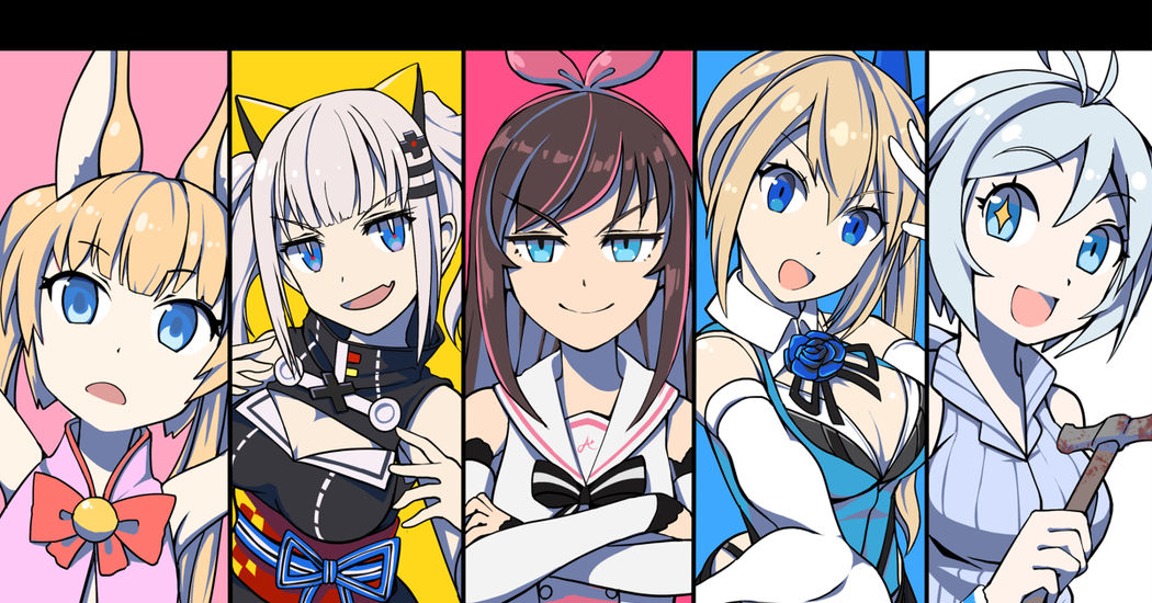 A gathering of beautiful girls♡Virtual YouTubers