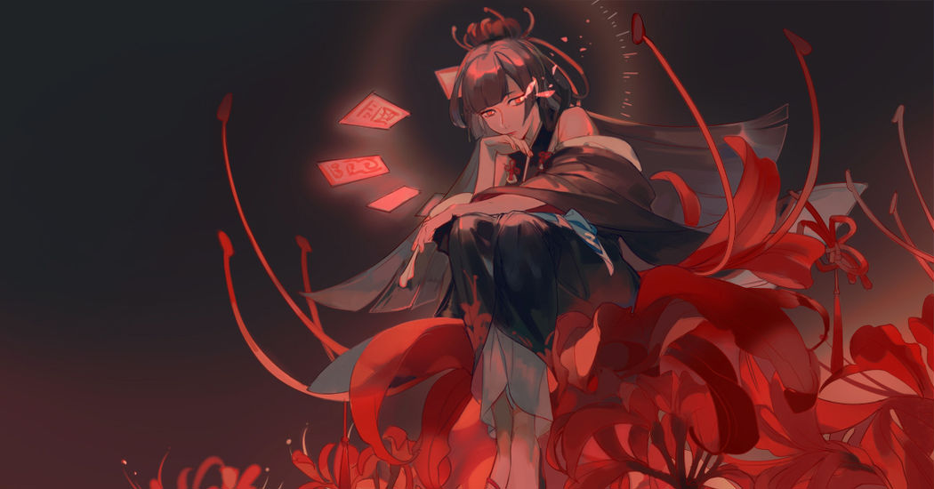 Enchanted by the charm of colors. Impressive Illustrations using Black and Red