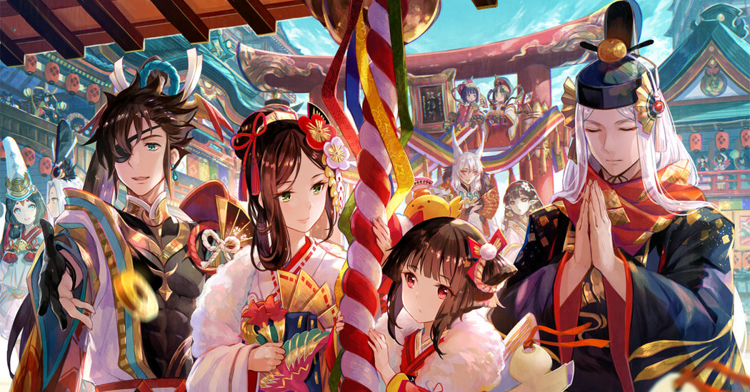 Happy New Year! Hatsumode Illustrations