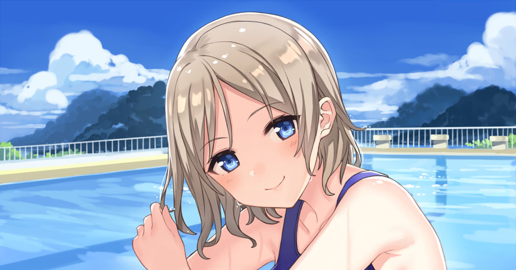 Spending hot summer days with you♡ Swimming Pool Drawings