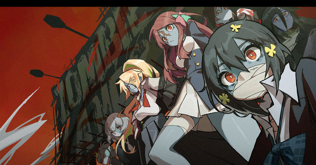 Oh, it's not that scary! Popping Illustrations of Cute Zombies