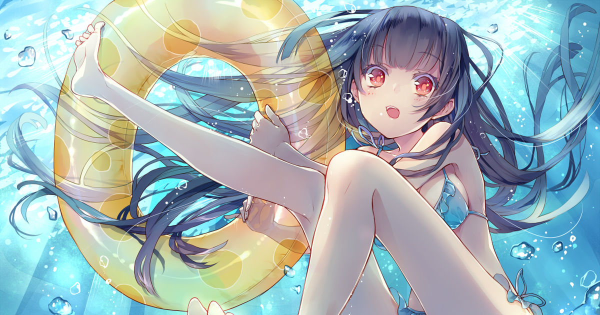 Floating and having fun. Floatation Rings!