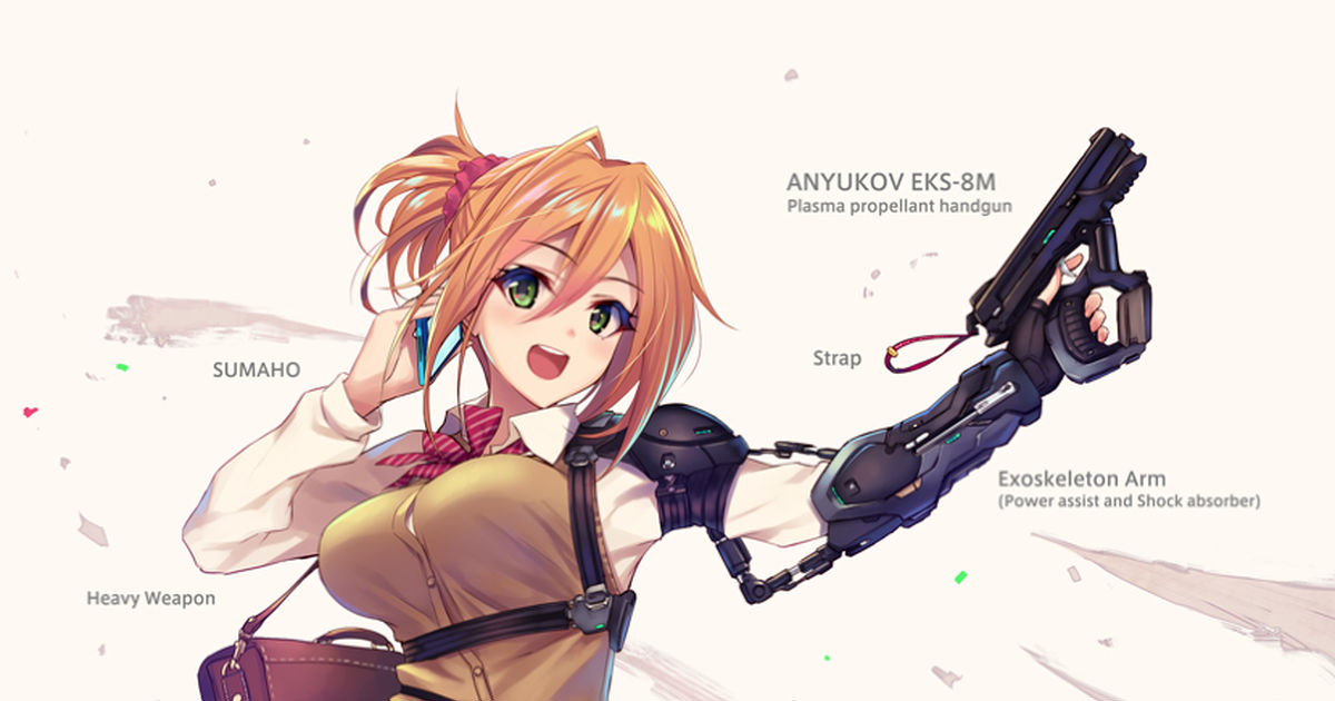 We're armed but we're beautiful girls ♡ The world of "ARMS NOTE" by artist Ryosuke Fukai