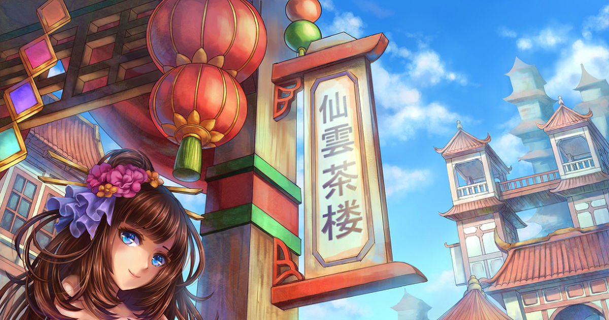 中華風ファンタジーの世界を描いたイラスト特集 エキゾチックに鮮やかに Pixivision
