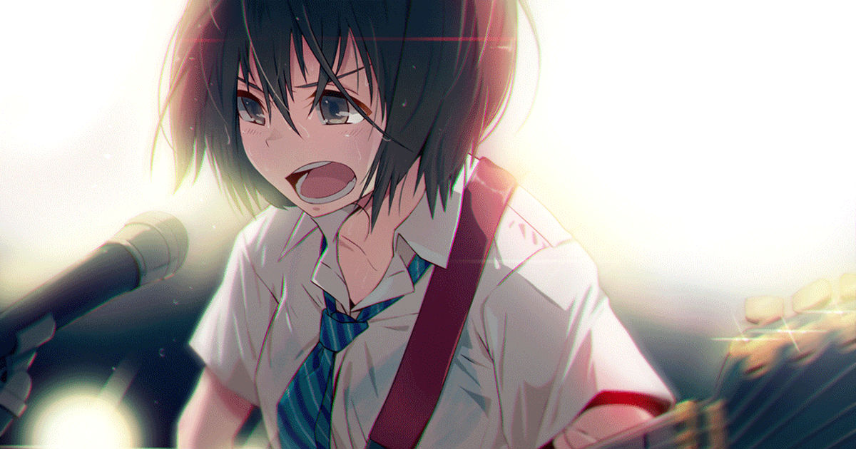 ギターx女の子を描いたイラスト特集 アコギ派 エレキ派 Pixivision