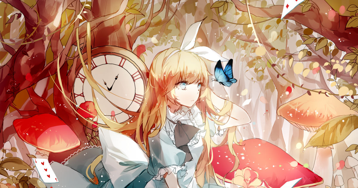 Chase The White Rabbit Alice In Wonderland Drawings