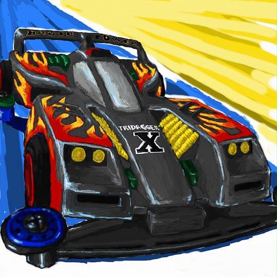 田宮模型 ミニ四駆 トライダガーX プレミアムスーパーIIシャーシ