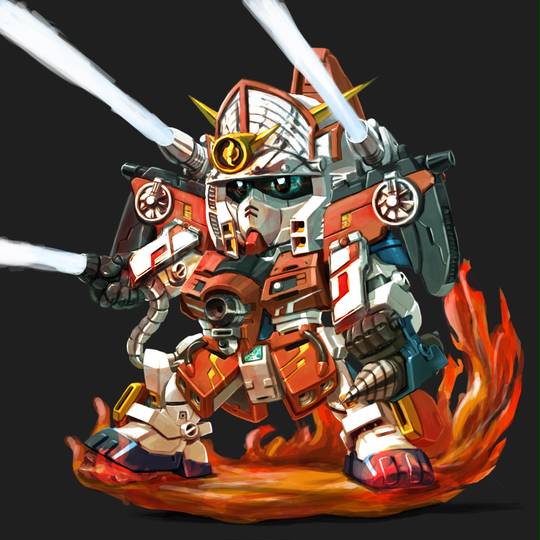 元祖SD ガンダム　96 ファイヤーフォース隊長 ガンファイヤー 元祖SDガンダム 旧No.096ファイヤーフォース隊長ガンファイヤー