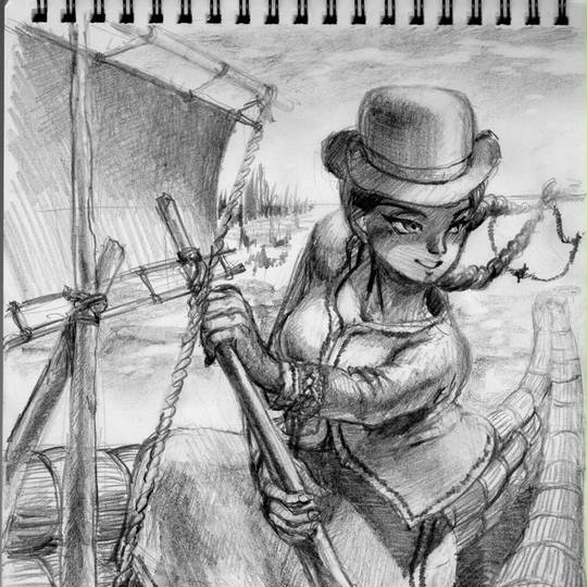 確認用　油絵　チチカカ湖 木島務「釧路川」油絵・P10号 絵画買取・販売の小竹美術