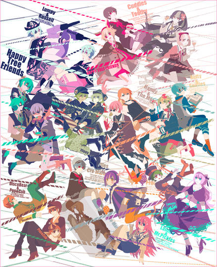 Htf擬人化 はっぴーつりーふれんずぎじんか とは ピクシブ百科事典