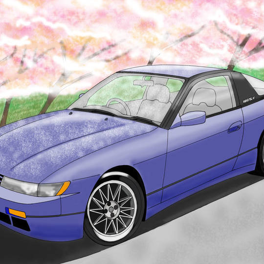 2004 Nissan Sil Eighty イニシャルD シルエイティ Retro 2004 Jada Toys Initial D Diecast Metal Car Nissan Sil