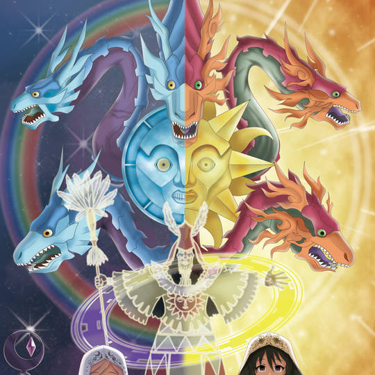 太陽龍インティ&月影龍クイラプレイマット 太陽龍インティ 月影龍