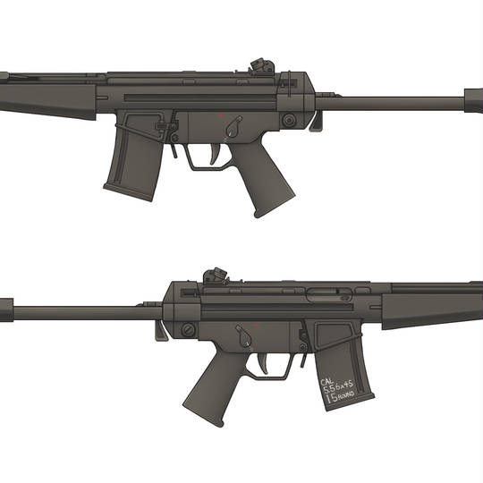 アサルトライフル HK53 (えいちけーどらいうんとふゅんふつぃひ)とは【ピクシブ百科事典】