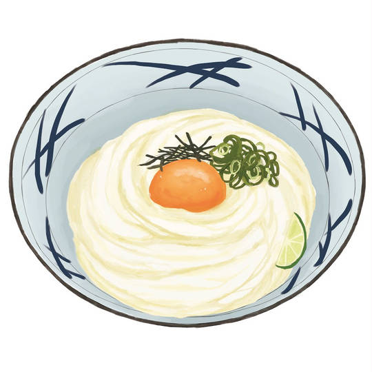 釜玉うどん (かまたまうどん)とは【ピクシブ百科事典】