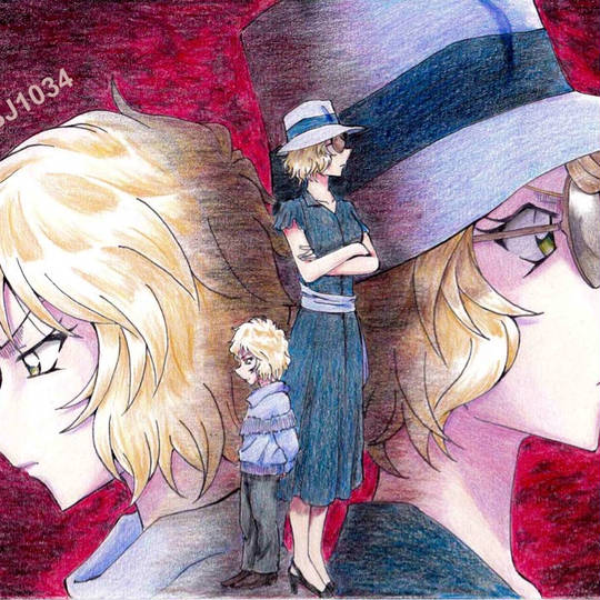 名探偵コナン 緋色の弾丸 スクエア 缶バッジ 3rd ポスター ver 江戸川