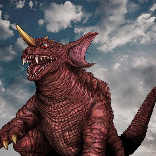 ゴジラオーナメント特撮大百科「護国聖獣 婆羅護吽(バラゴン) 跳躍ver