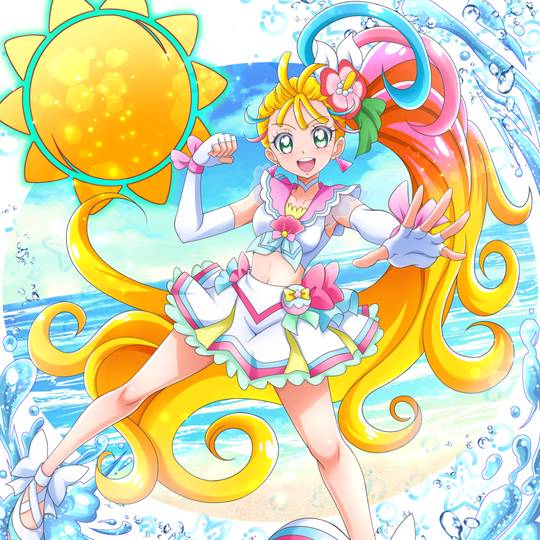 トロピカルージュプリキュア 夏海まなつ ドレスアップ 缶バッジ