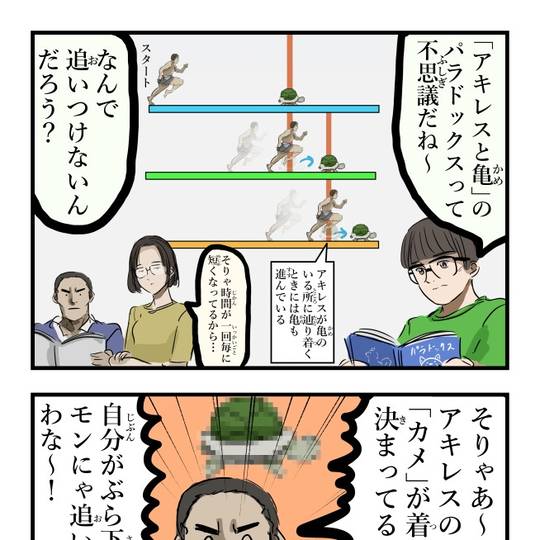 アキレスと亀 (あきれすとかめ)とは【ピクシブ百科事典】