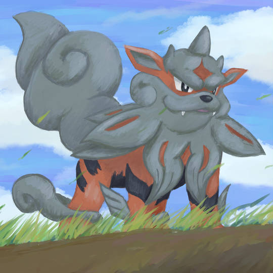 ウィンディ(ヒスイ) ウインディ ヒスイのすがた｜ポケモンずかん
