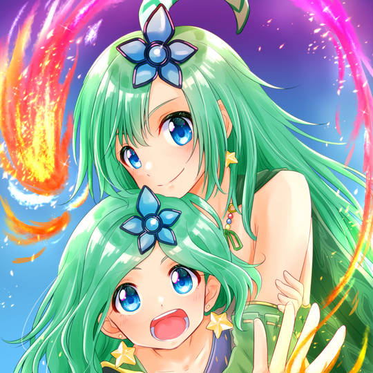 リディア ファイナルファンタジー4】直筆 手描きイラスト 色紙
