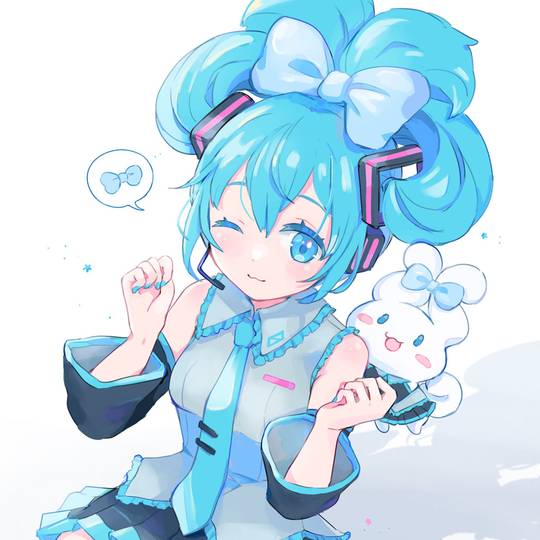 制作中)手描きイラスト 初音ミク シナモンミク VOCALOID