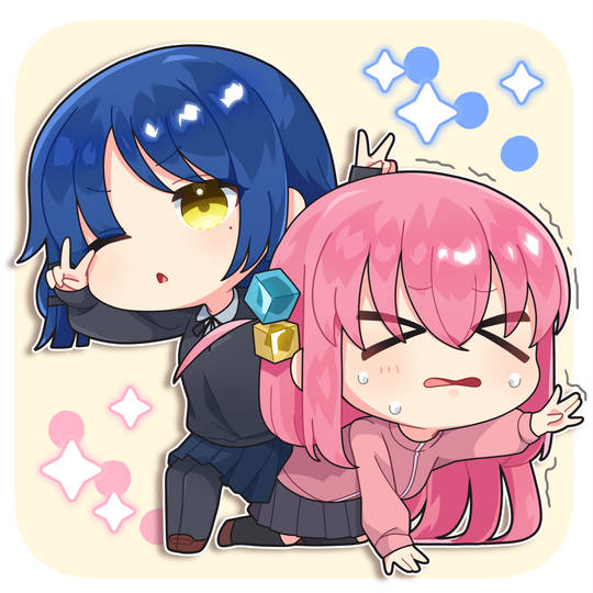 コミケ　c104ろうか チェキ風イラストカード　山田リョウ　後藤ひとり　茶 7枚セット】 ろうか 会場限定 チェキ風イラストカード ひとり