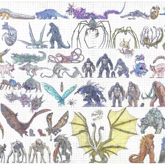 タイタヌス・クラーケン　ゴジラ　モンスターヴァース モンスターバースの怪獣一覧 (もんすたーばーすのかいじゅういちらん