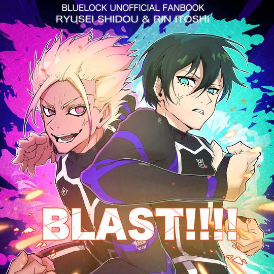 ブルーロック and gallery 缶バッジ 凪誠士郎 士道龍聖 糸師凛 ブルー【