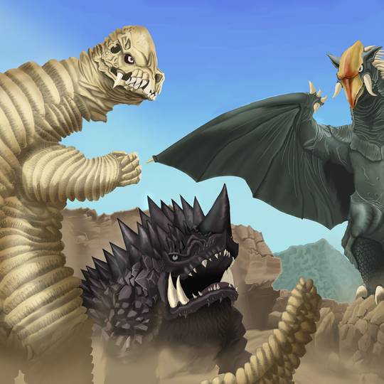 パワードザンボラー パワードガボラ パワードテレスドン パワードレッドキング パワードザンボラー パワードガボラ パワードテレスドン パワード