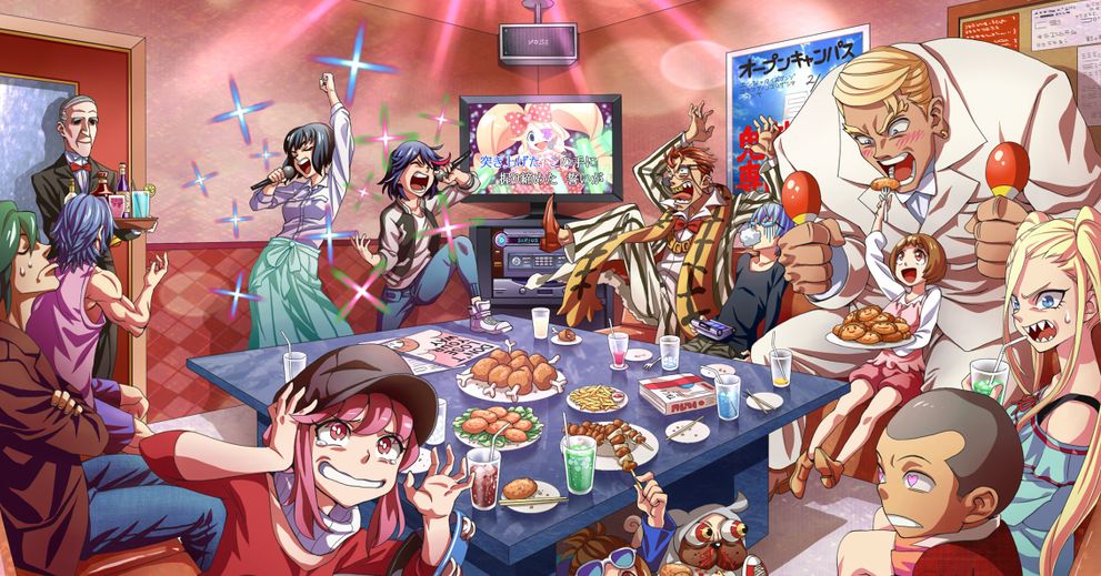 Hear my song! Illustrations of Everyone at Karaoke