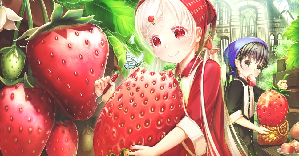 Sweet and sour juiciness♡ Illustrations of Strawberries and Girls