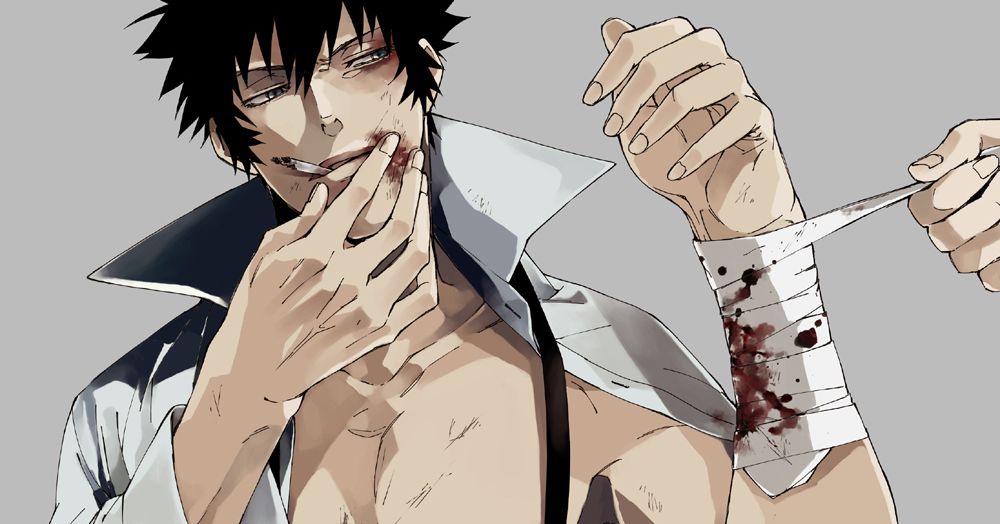 Pain is attractive. Illustrations of Bandaged Men