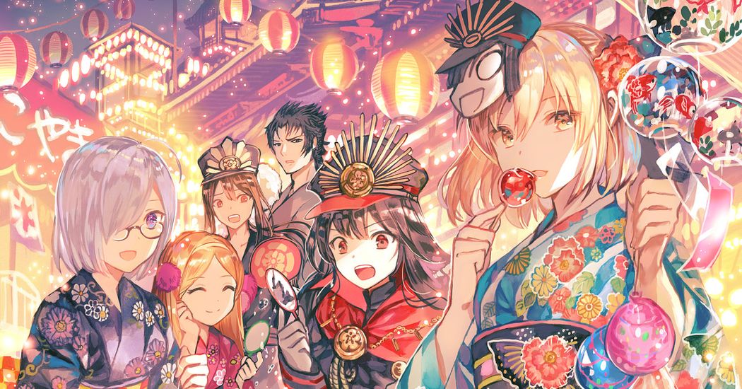 Drawings of Summer Festivals - Charmed by the Japanese festival music.