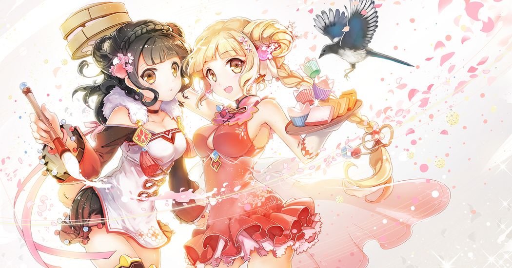 Your lovely silhouette♡ Illustrations of Girls in Lolita-style China Dresses