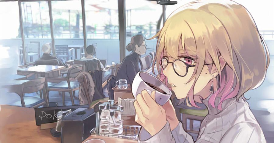 Go ahead, take your time. Illustrations of Coffee Shops