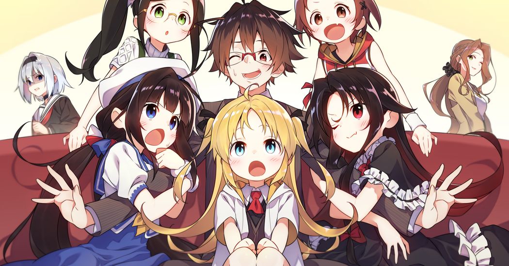 Being in the center of popularity♡ Harem Illustrations