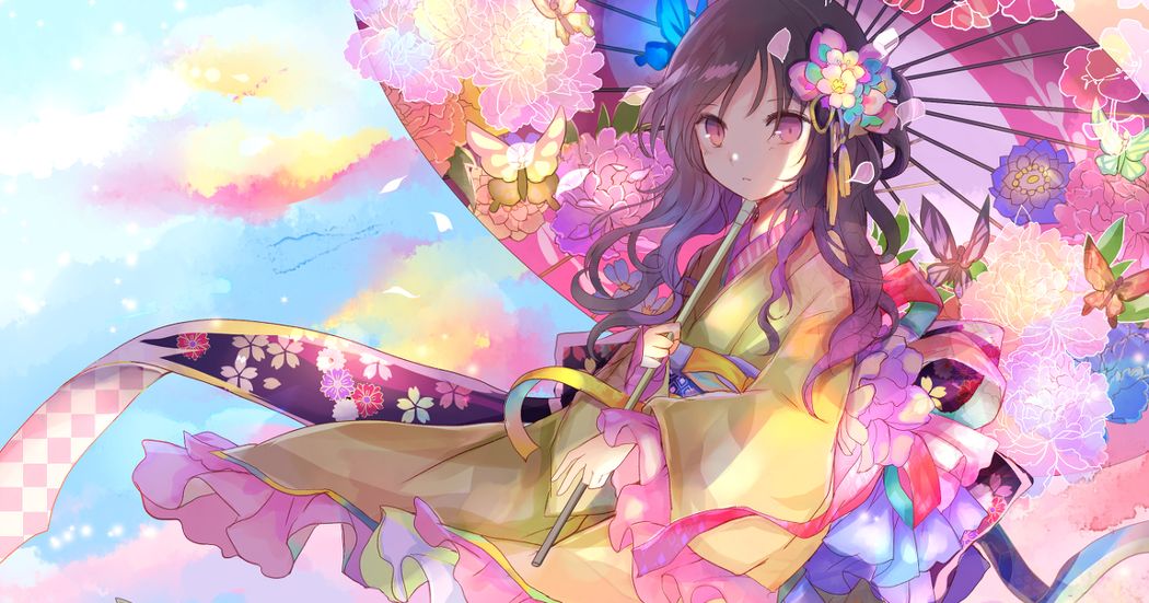 Japanese and Western collaboration♡ Illustrations of Wa-Lolita Girls