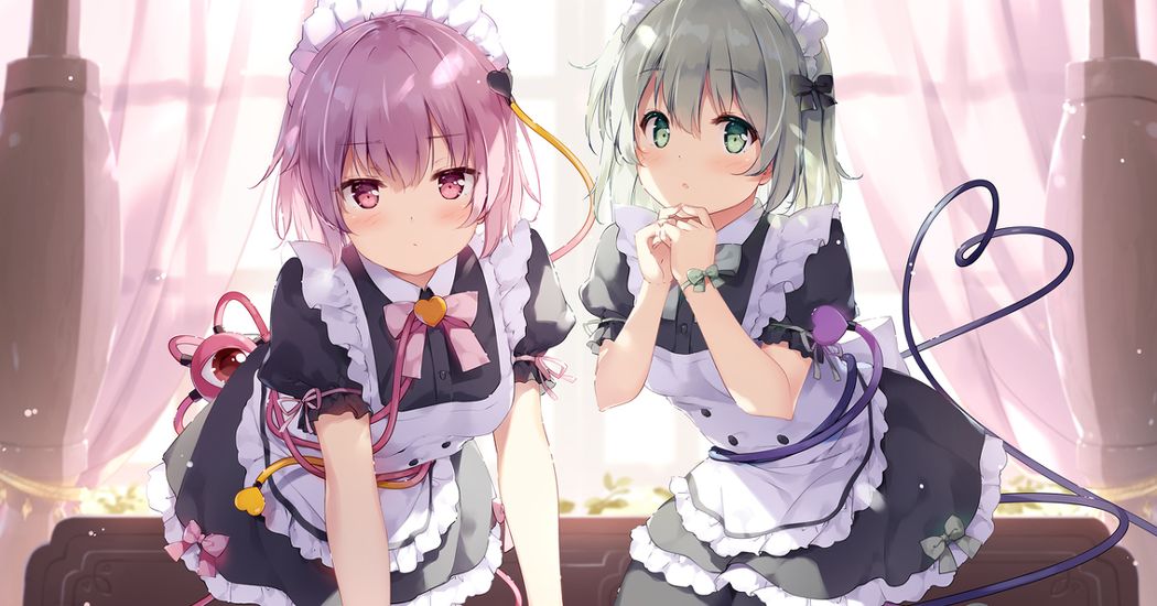 Drawings of Mini-skirt Maid Outfits - Serve me, please♡