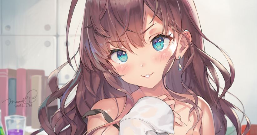 Throbbing for your defenseless look♡ Illustrations of Loose Shoulder Straps