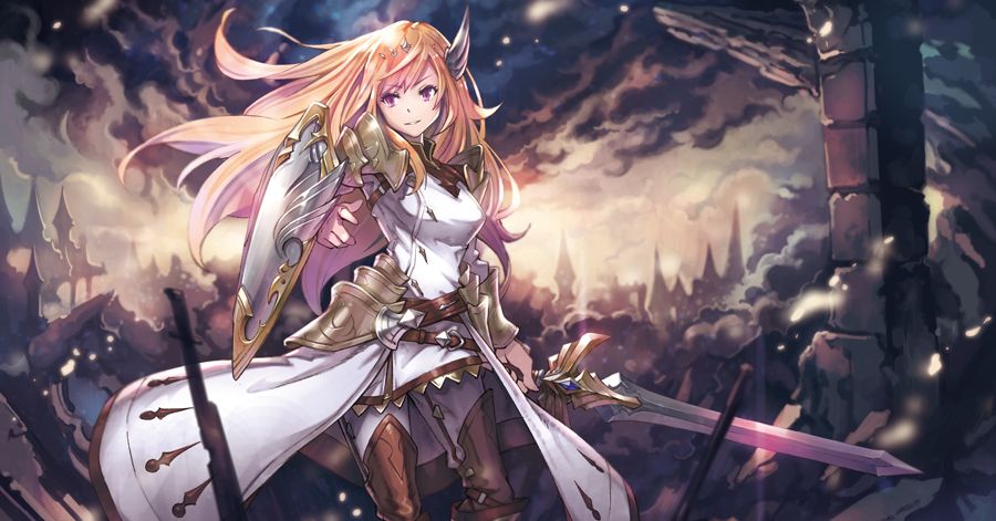 A flower on a battlefield. Illustrations of Princess Knights