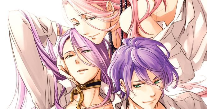 Drawings of Boys with Purple Hair - Violet Temptation♡